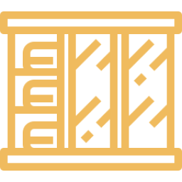An icon depicting a wardrobe